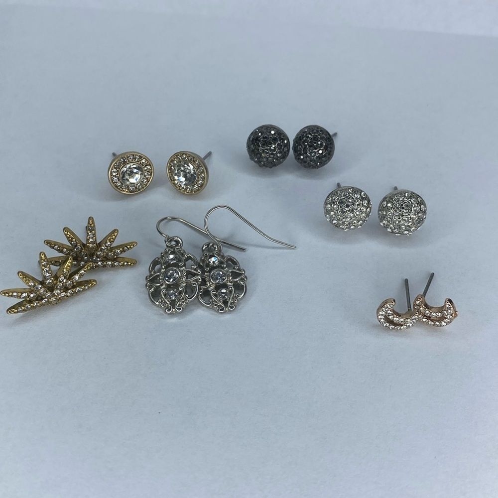 Bundle (6) Sparkly Shimmery Earrings